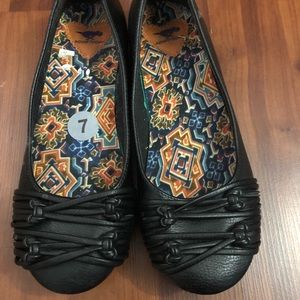 black slip-on